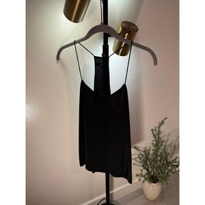 Tibi racerback cami sz 4 simple layering luxury minimalist capsule basics silk